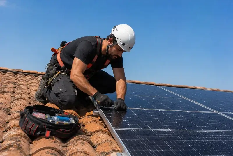 Maintenance et monitoring de panneaux solaires à Saint-Martin-des-Tilleuls